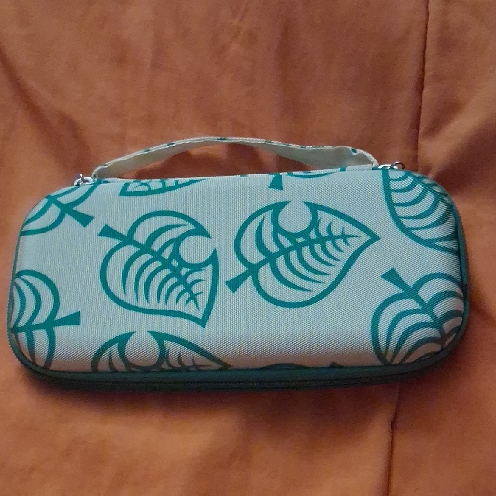 Leaf Pattern Nintendo Switch Light Accessory Case - Green